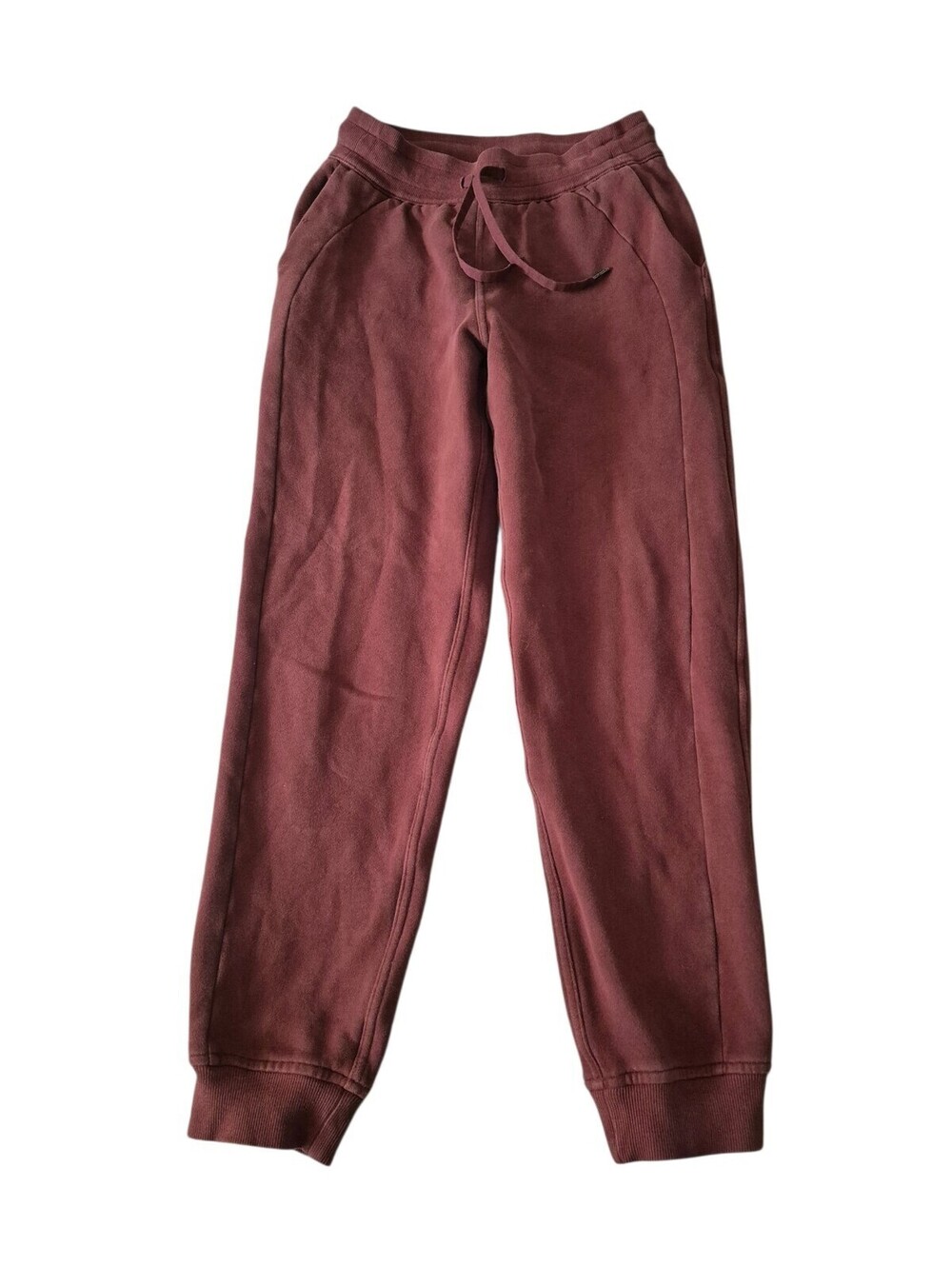Lululemon Scuba High Rise Joggers Red Merlot Drawstring Sweatpants Size 4